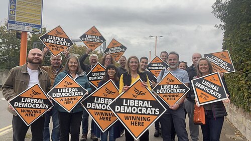 Cllr Sam Ammar with her team including Cllr’s John Rudge and Sarah Murray