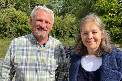 Cllrs John Rudge and Sarah Murray