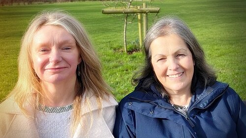 Cllr Mel Allcott and Sarah Murray